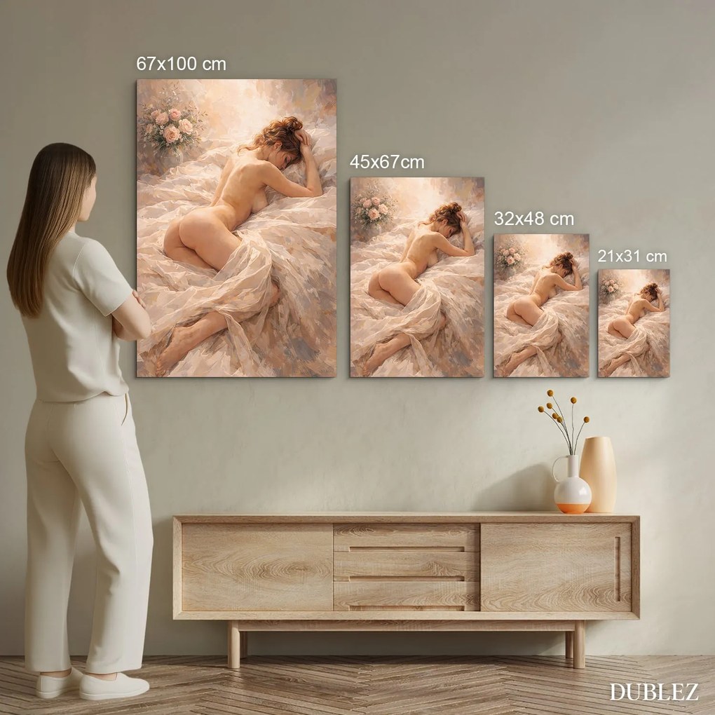 DUBLEZ | Drevený obraz aktu - Eufória