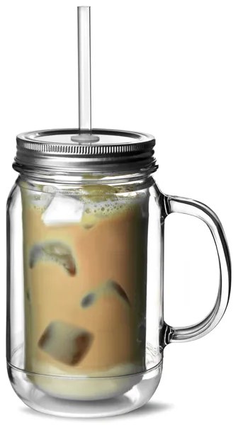 Bar@drinkstuff Plastový krčah Mason 16oz / 470ml