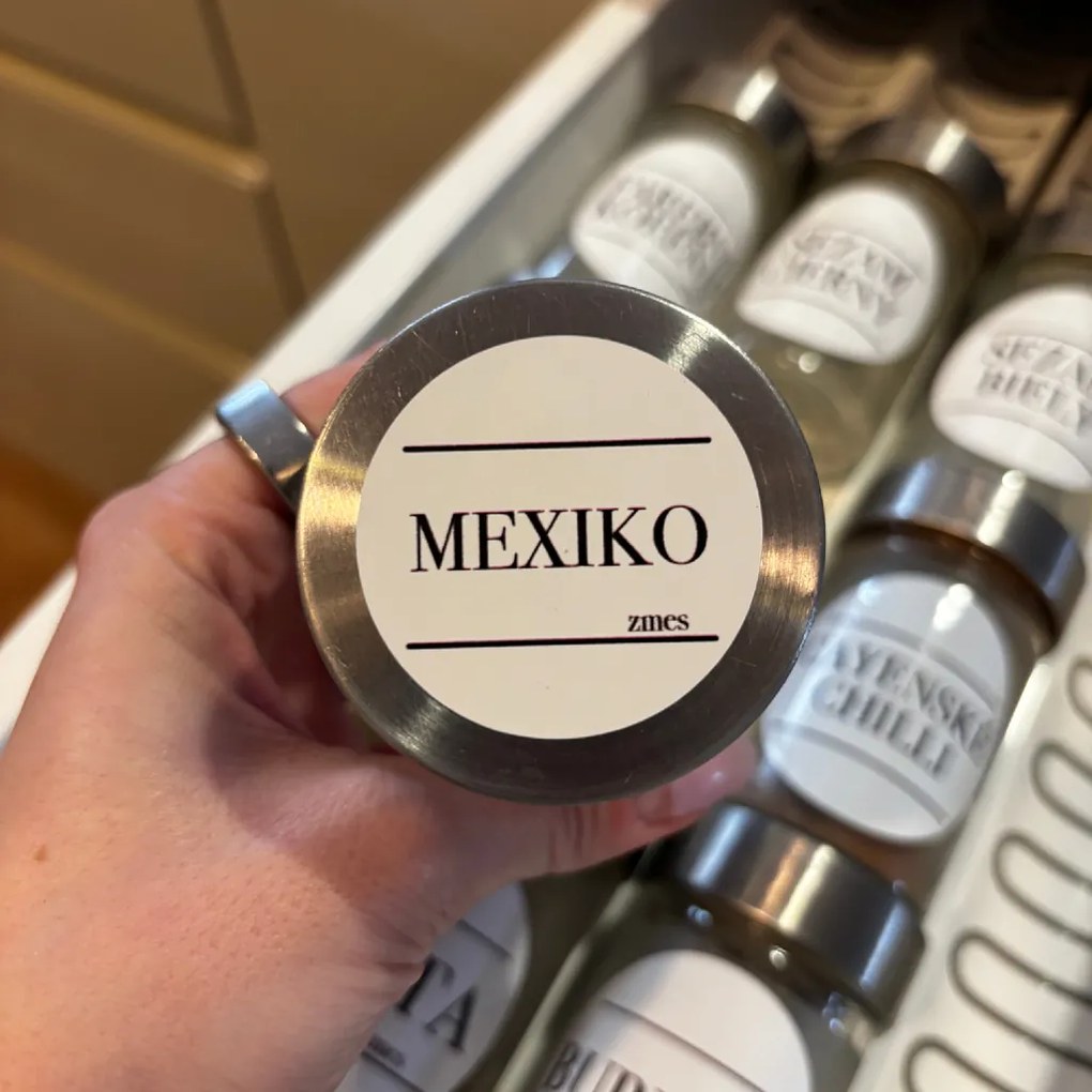 PIPPER. Mexický balíček "Sabor Mexicano” - nálepky na koreničky Veľkosť: 4 cm