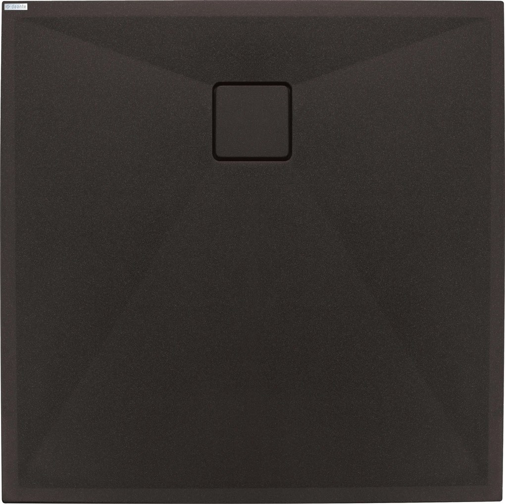 Deante Correo štvorcová sprchová vanička 80x80 cm čierna KQR_N42B