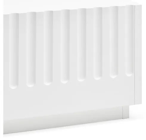 Biely konferenčný stolík s 2 zásuvkami Teulat Doric