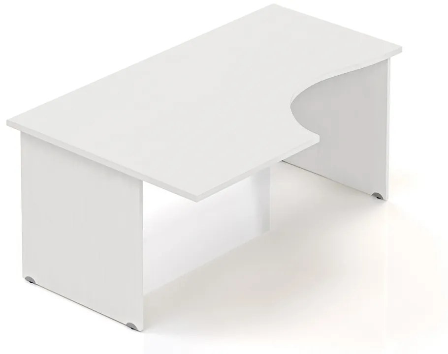 Ergonomický stôl Visio 160 x 100 cm, ľavý, biela