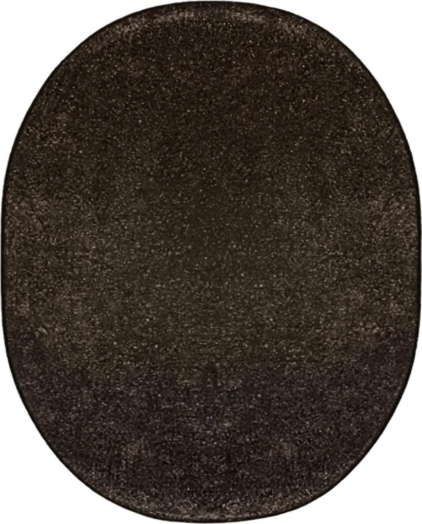 Kusový koberec Laguna LUX čokoláda ovál, 120x170 ovál, hnedá, obývacia izba, Vopi
