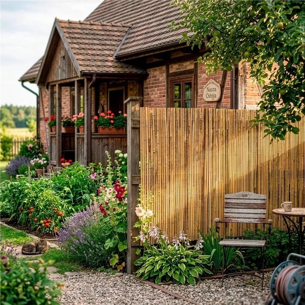 SPRINGOS Bambusová rohož na balkón a plot 1,8 x 5 m – maskovací kryt a zástena GA0229