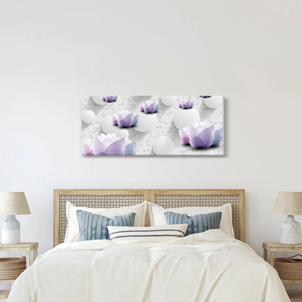 Obraz s kvetmi (120x50 cm)