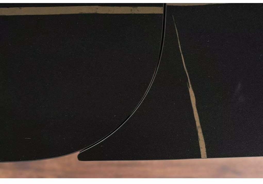 Rozkladací jedálenský stôl Infinity 160/240 cm čierny mat