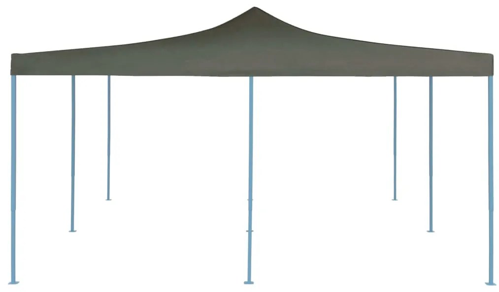 vidaXL Skladací altánok 5x5 m, antracitový