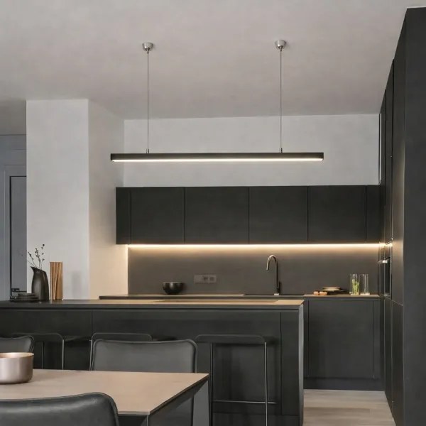 Brilagi- LED závesné svietidlo FULLDAY LED/30/40/50W/230V 2700/4000/6000K 150 cm čierne