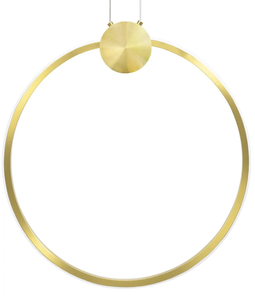 Toolight Toolight, LED stropné svietidlo 50cm 23W 4000K APP1399-CP, zlatá lesklá, OSW-00957