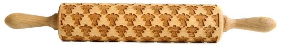 Drevený vianočný embosovaný valček na cesto Valek Angel