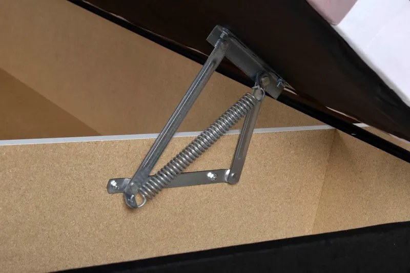 Čalúnená manželská posteľ MAGDA, čierna vzor/ čierna (216/41)