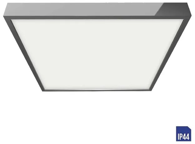 EMITHOR 49031 Kúpelňové stropné LED svietidlo, 230V, 24W, 4000K, 2040lm, 240x240x24mm, chróm