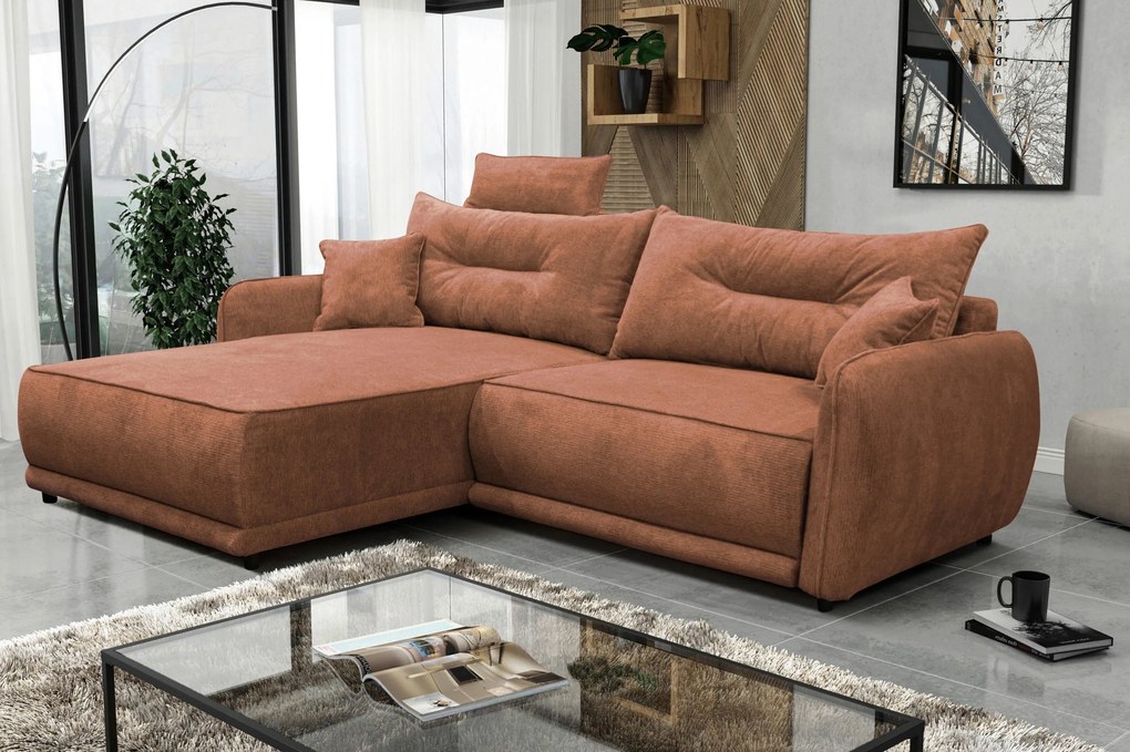 XXXLutz ROHOVÁ SEDAČKA, textil, hrdzavá MID.YOU - Sedačky - 001574006809