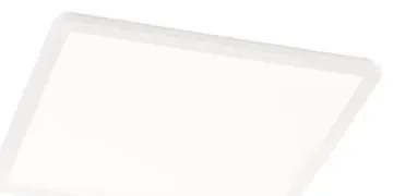 Biele štvorcové stropné LED svietidlo Trio Camillus, 30 x 30 cm