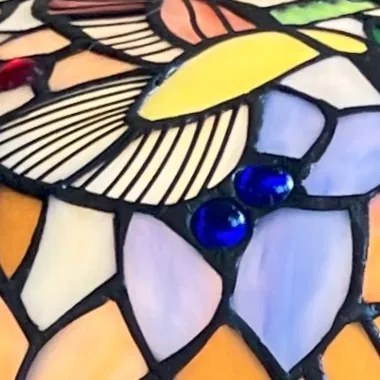 Stolná lampa Tiffany vitráž Slim kolekcia SPRING Ø40*72