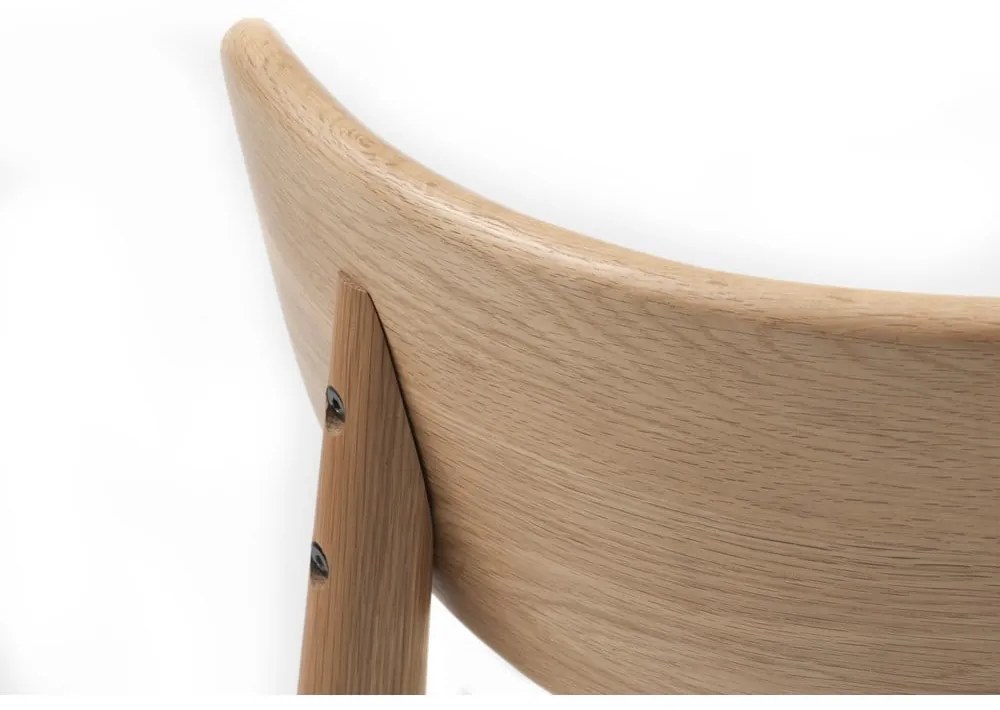 Svetlosivá/v prírodnej farbe jedálenská stolička Elim – Unique Furniture