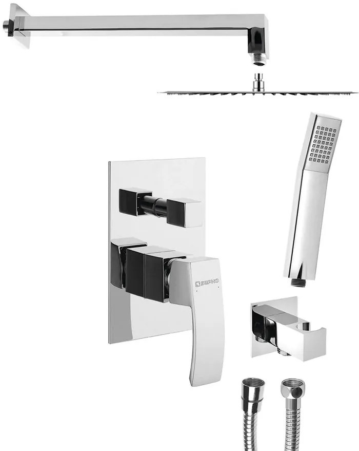 Sapho Sapho, GINKO podomietkový sprchový set s pákovou batériou, 2 výstupy, chróm, 1101-42-21