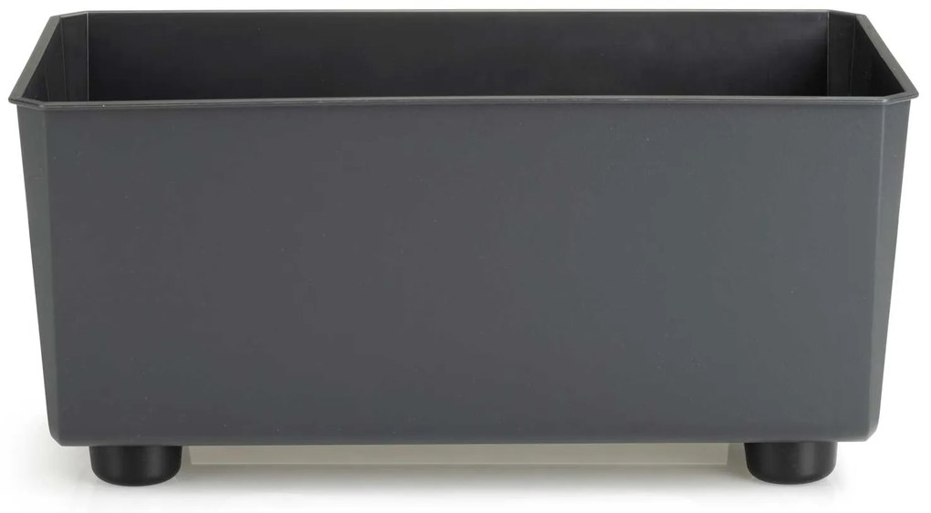 PLASTOVÝ KVETINÁČ SALVIA 28,5X17 CM ANTRACITOVÁ