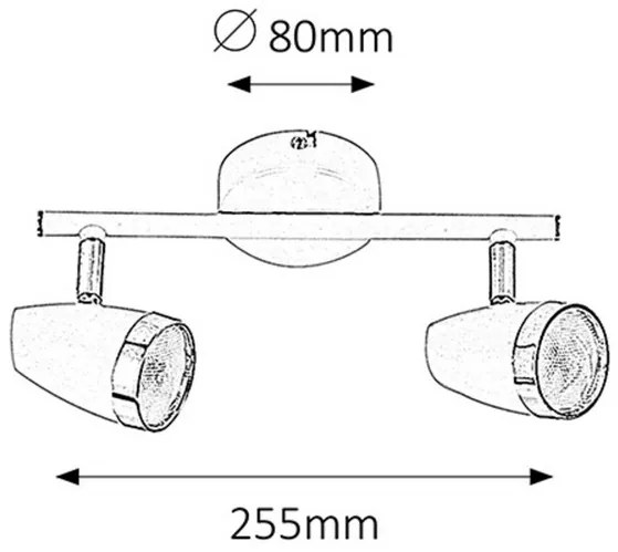 Rabalux KAREN 6667 LED stropné bodové svietidlo 2x4W | 560lm | 3000K | IP20 - biela
