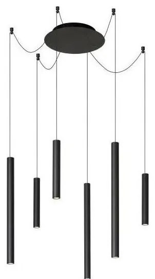 Lucide 74403/06/30 - LED Stmievateľný luster na lanku LORENZ 6xLED/4W/230V pavúk