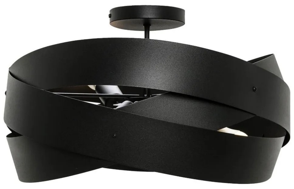 Zuma Line 1116 - Luster na tyči TORNADO 3xE27/40W/230V čierna