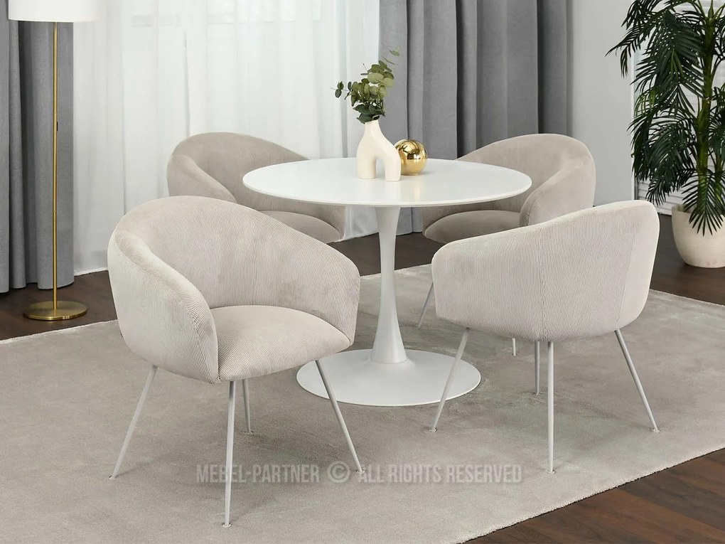 Stolička Mildo (béžová + sivá). Vlastná spoľahlivá doprava až k Vám domov. 1111182