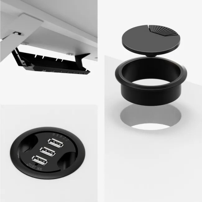 Herný stôl Mark Adler Leader 5.1 biely