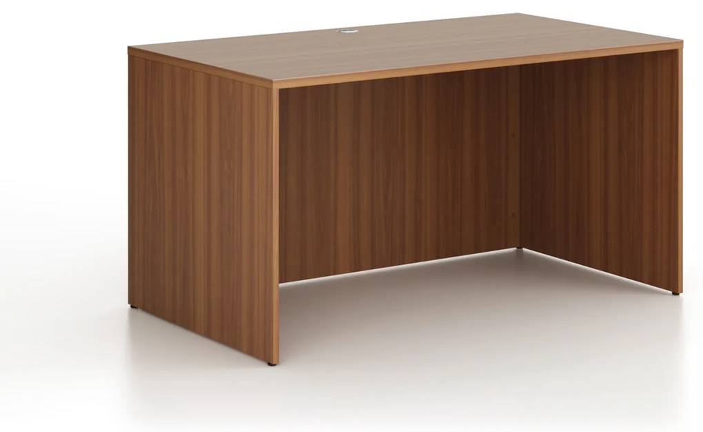 Kancelársky písací stôl FRAME, 140x80 cm, orech