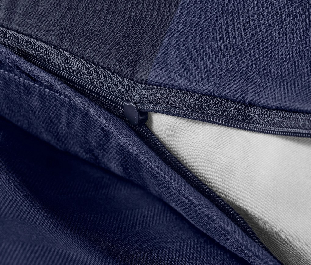 Posteľná bielizeň z luxusného flanelu, modrá, štandardná veľkosť