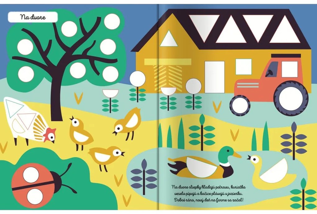 Samolepky s tvarmi - Farma