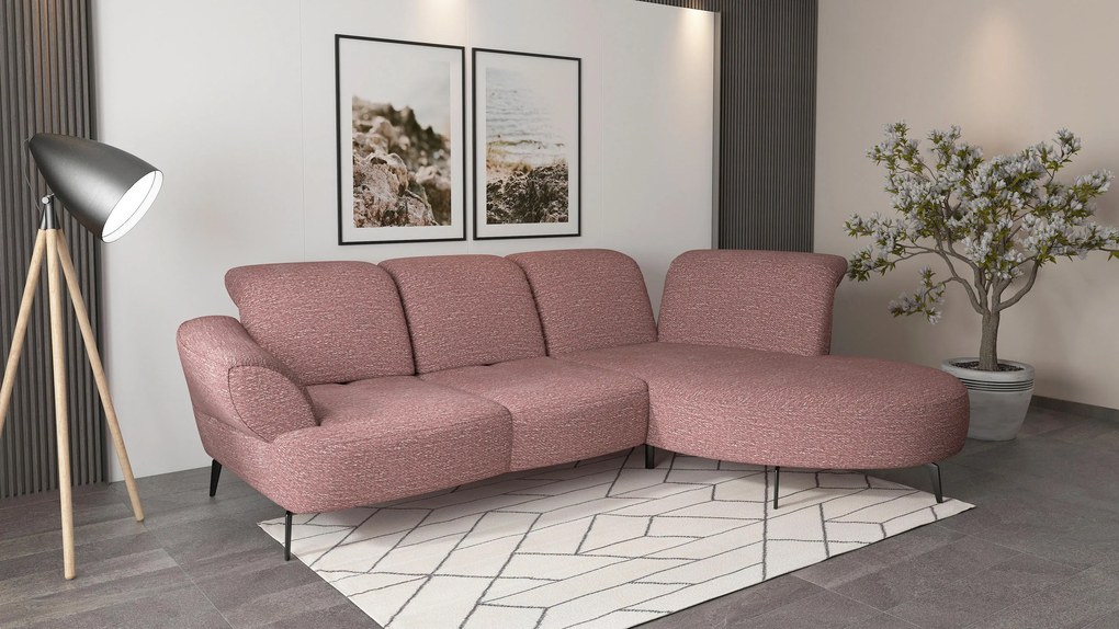 XXXLutz ROHOVÁ SEDAČKA, textil, baklažánová Sit & More - Sedačky - 000144013263