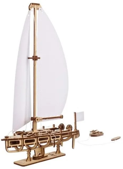 Ugears 3D drevené mechanické puzzle Jachta The Ocean Beauty