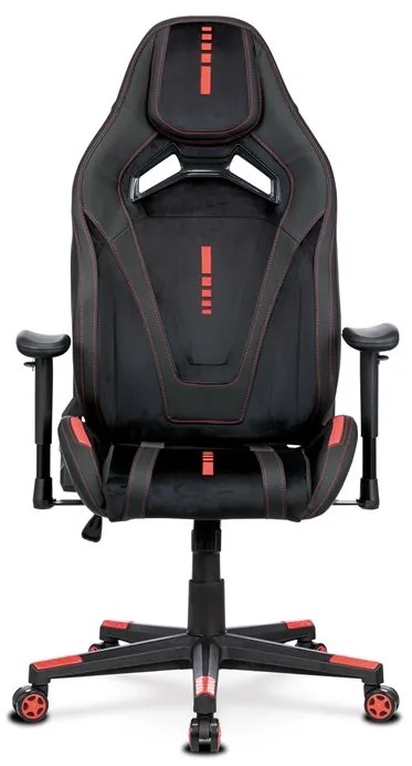 BONTEC Herné kreslo, hojdací mechanizmus, čierna látka, KA-F07 RED Farba: Čierna