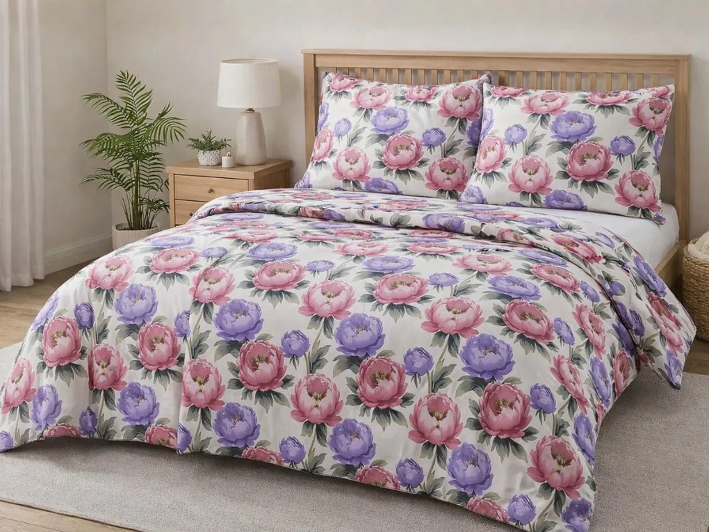 XPOSE® Bavlnené Renforcé obliečky PIVOŇKY