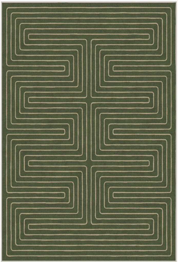 Umývateľný koberec's nízkym vlasom Labyrinth by Jonathan Adler