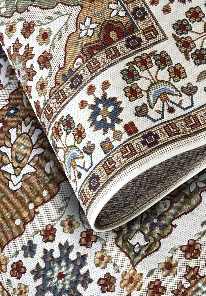 Villeroy & Boch, Kusový koberec Villeroy & Boch 106058 Cream, Multi – na von aj na doma, 200x285, viacfarebná, chodba / predsieň