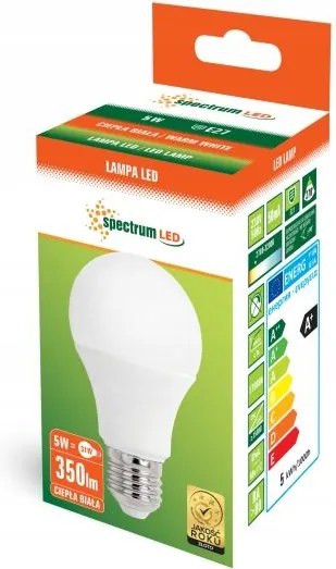 Toolight - Teplá LED žiarovka E-27 230V 6W 350lm 13271, OSW-01002