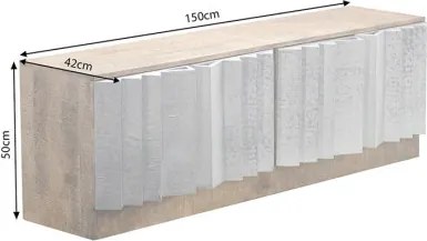 TV-komoda 44477 Zalvero 150cm Drevo Mango - Komfort-nábytok