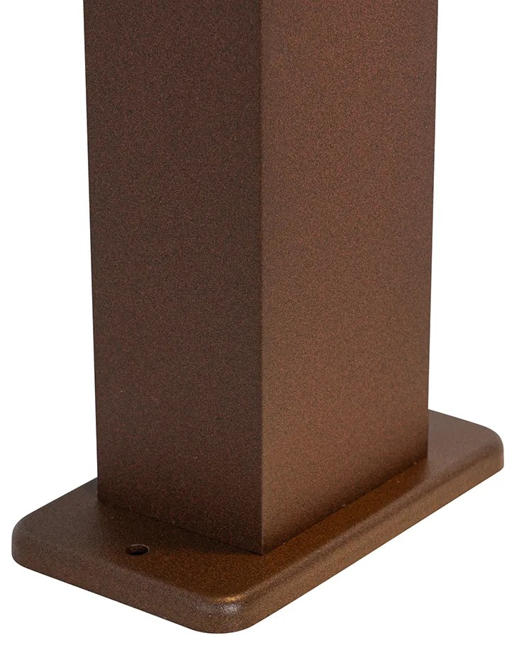 Priemyselné vonkajšie stĺpové svietidlo hrdzavohnedé 30 cm IP44 - Baleno