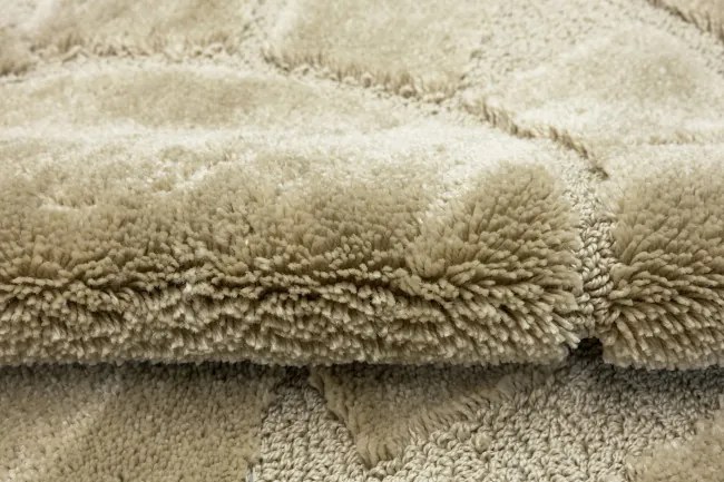 Kúpeľňový koberček svetlobéžový kruh