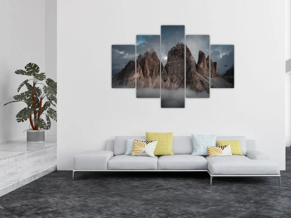 Obraz - Tri Zuby, Talianske Dolomity (150x105 cm)