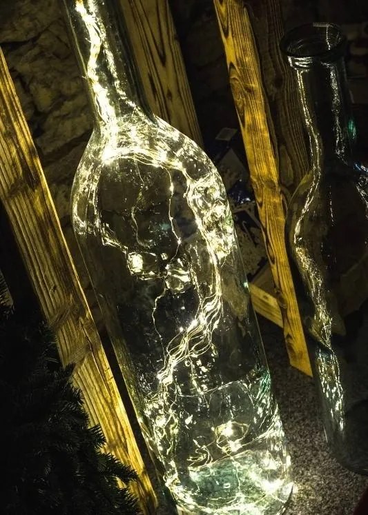 DECOLED LED světelný řetěz, 12 x 1,5 m, teple bílá, 180 diod