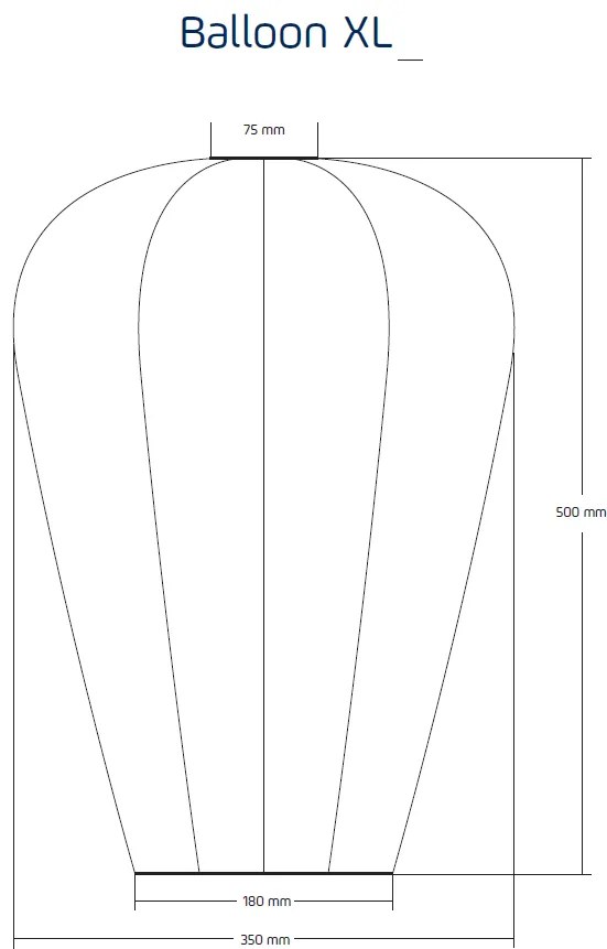 Lumiz SOLÁRNY LAMPÁŠ BALLOON XL 50X35 CM ZELENÁ
