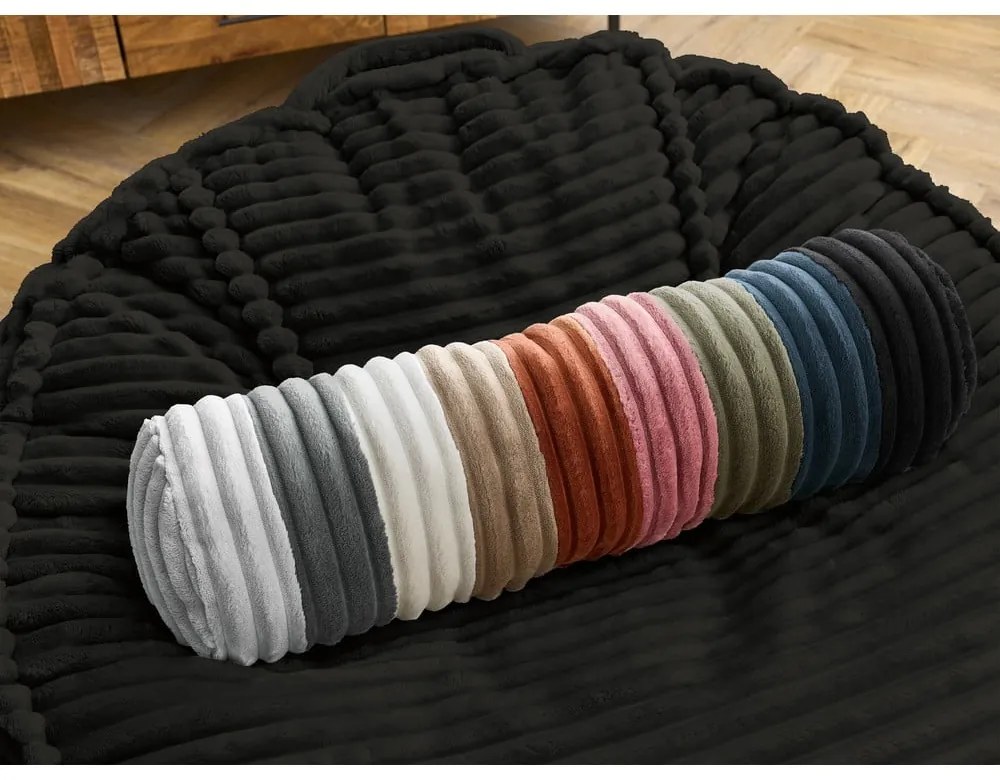 Čierny menčestrový sedací vak Socrate – Bobochic Paris