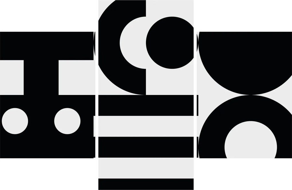 Obraz - Geometrická abstrakcia N⁰3 (90x60 cm)