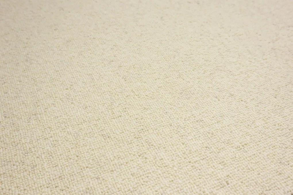 Avanti Metrážny koberec Dublin 202 biely - Kruh s obšitím cm