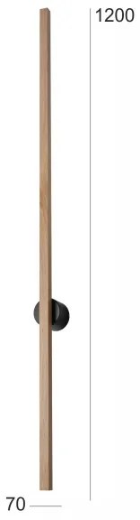 Brilagi - LED Nástenné svietidlo WOODY LINE LED/12W/230V 120 cm dub