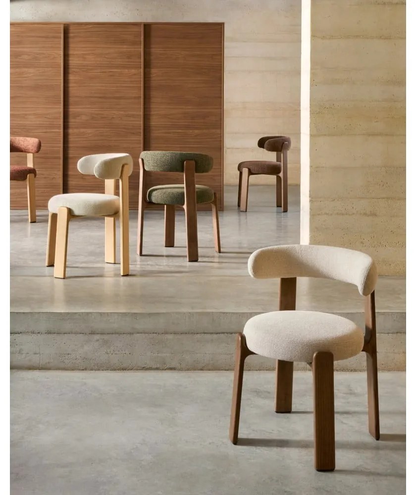 Béžová/v prírodnej farbe jedálenská stolička z jaseňového dreva Granite – Kave Home