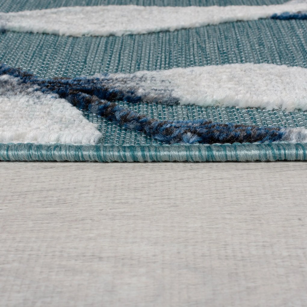 Flair Rugs koberce Kusový koberec Plaza Willow Blue – na von aj na doma - 160x230 cm