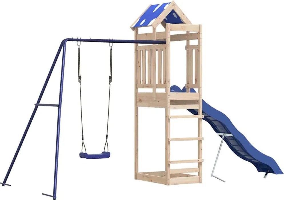 vidaXL Vonkajšia súprava na hranie masívna borovica